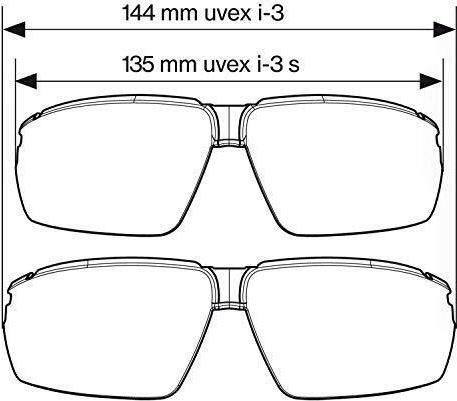 Actual product image Uvex Safety Temple glasses i-3