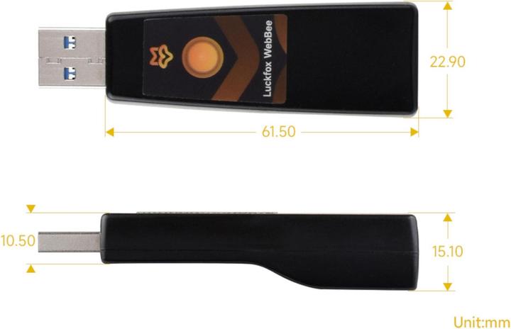 Actual product image Luckfox Pico WebBee RV1103 Micro Development Board USB