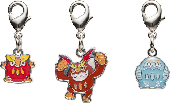 Pokémon Pokemon Center - Darumaka, Darmanitan Schlüsselanhänger - 3 Stück