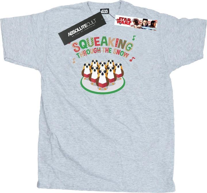 Star Wars The Last Jedi Porgs Squeaking Through The Snow TShirt