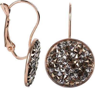 Levien Elegant bronze Rocks Chocolate earrings (L)