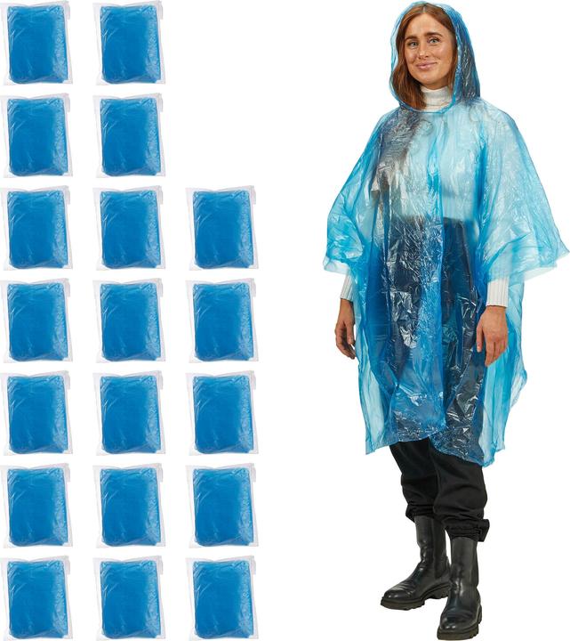 Produktbild Relaxdays Regenponcho (One Size)
