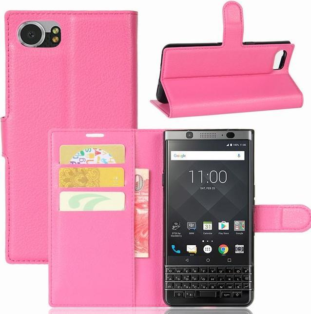 Actual product image MU Classic Litchi Leather Bookcover (KEYone)