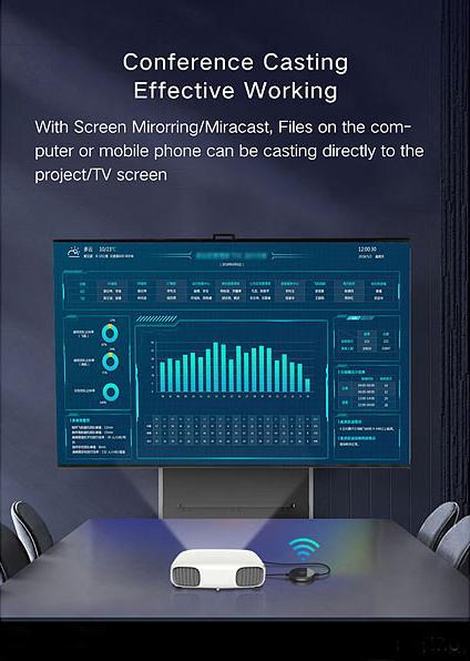 Image du produit TV PeCee Pack de 2 récepteurs de streaming HDMI sans fil pour Miracast, AirPlay & DLNA
