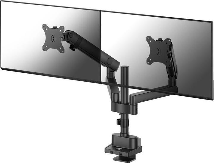 Actual product image Dual monitor arm office solid pro, with mechanical spring (Table, 35")