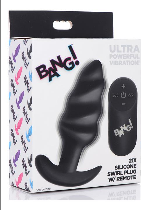 Immagine prodotto XR Brands 21X Plug anale vibrante in silicone con telecomando