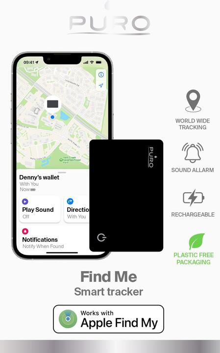 Actual product image Puro Find Me Smart Tracker
