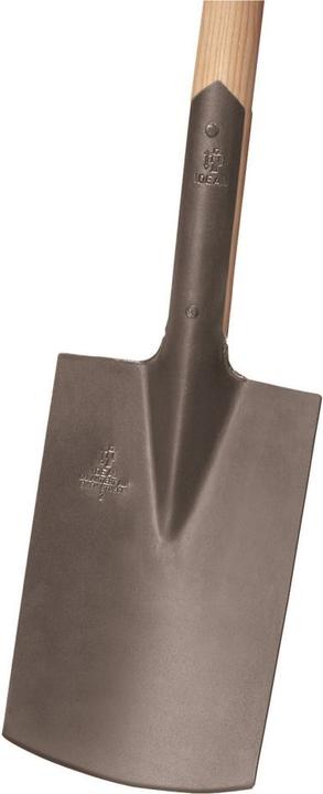 Produktbild Idealspaten Bauspaten Gärtner Form gestrahltes Blatt ohne Tritt Eschen-T-Stiel 85 cm