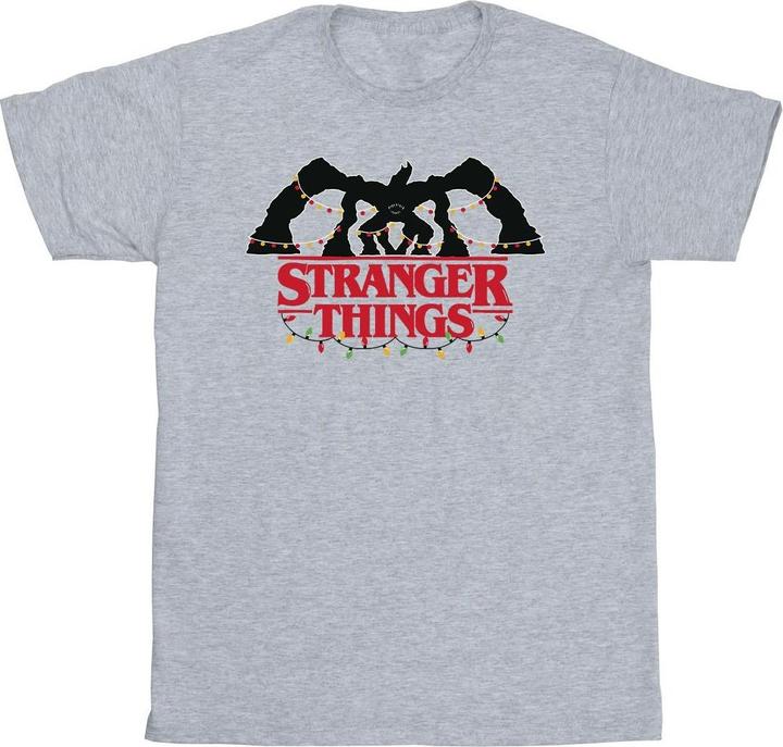 Netflix Stranger Things Demogorgon Christmas Lights TShirt Jungen