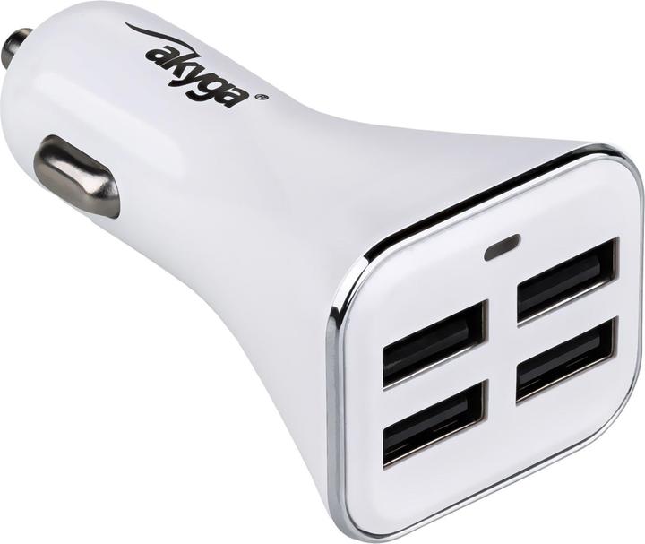 Produktbild Akyga AK-CH-09 car charger 4x USB 6.8A white 12V