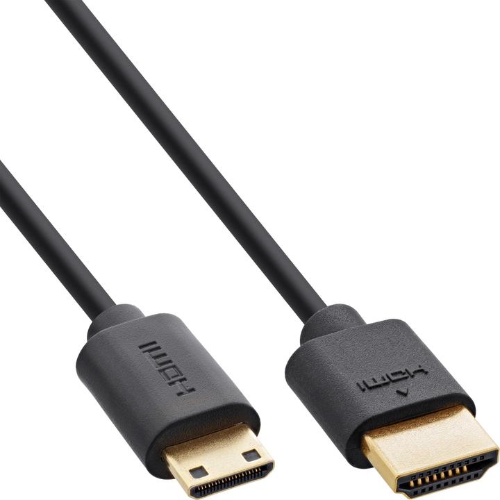 Produktbild InLine Slim Ultra High Speed HDMI Kabel (0.50 m, HDMI)