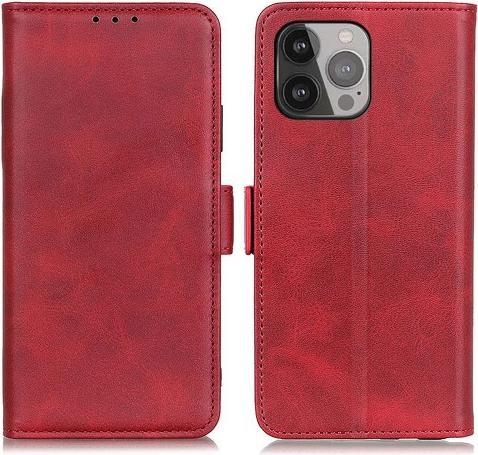 Actual product image Cover-Discount iPhone 13 Pro Max - Vintage Flip Case Cover red (Apple iPhone 13 Pro Max)