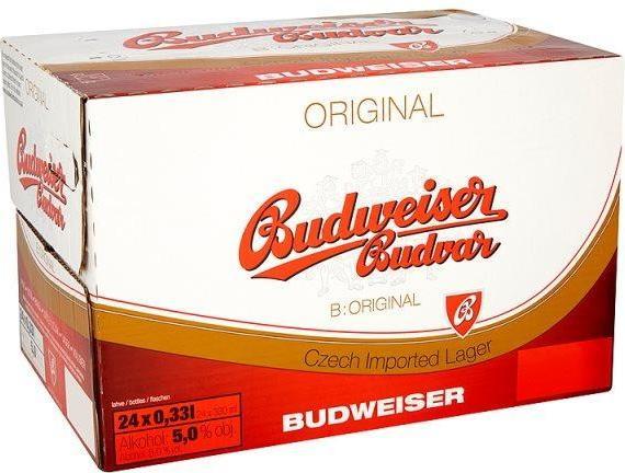 Produktbild Budweiser Budvar Kiste 24 x 330 ml / 5 % Tschechien (24 x 33 cl)