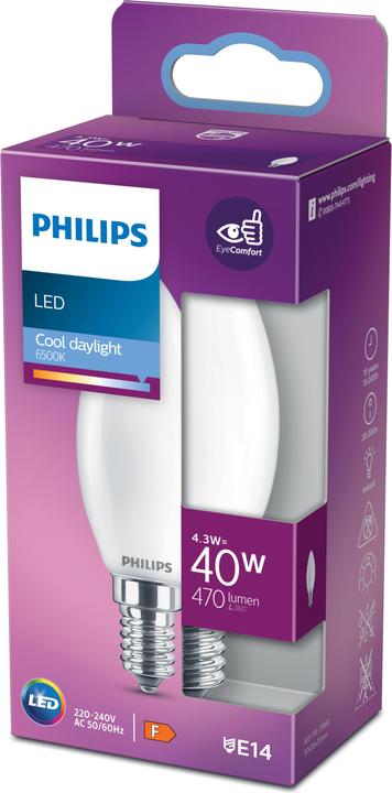 Image du produit Philips blanc (E14, 4.30 W, 470 lm, 1 x, F)
