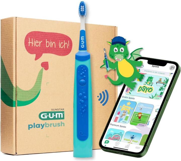 GUM Playbrush intelligente Schalzahnbürste (Schallzahnbürste)