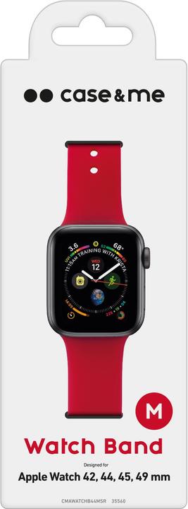 Actual product image Caseme M size band for Apple Watch 42/44/45/49mm (42 mm, 44 mm, 45 mm, 49 mm, Silicone)