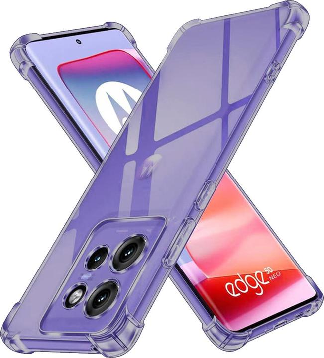Actual product image Techsuit - Shockproof Clear Silicone - Motorola Edge 50 Neo / Motorola ThinkPhone 25 - Smoke Black (Motorola Edge 50 Neo, Motorola ThinkPhone 25)