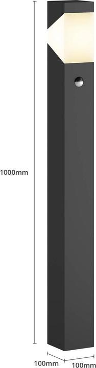 Immagine prodotto Lucande Kiran Luce da giardino per esterni con sensore H100 Grafite (E27, IP44)