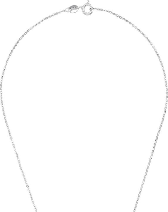 Immagine prodotto Amor Halsschmuck für Damen, 925 Sterling Silber, Kristallglas (Argento 925, 42 cm)
