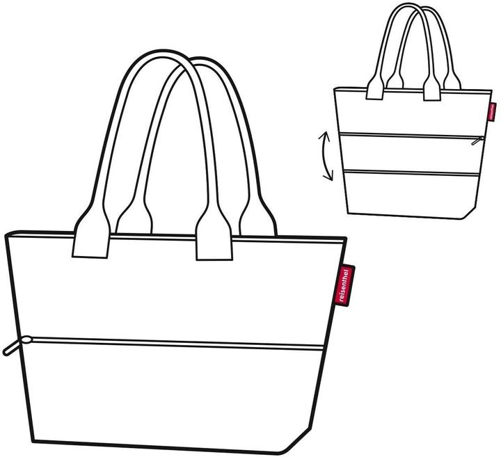 Actual product image reisenthel Bag Shopper e1 Paisley black