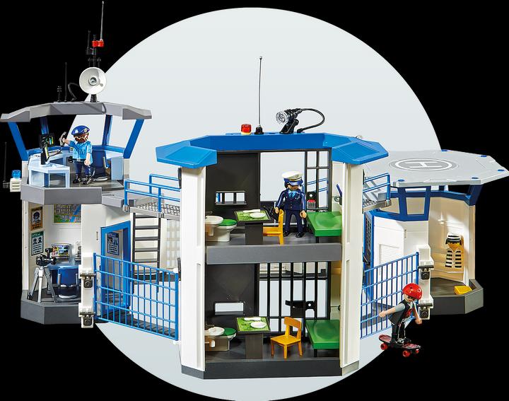 Actual product image Playmobil Intl. police command center with prison (6919, Playmobil City Action)