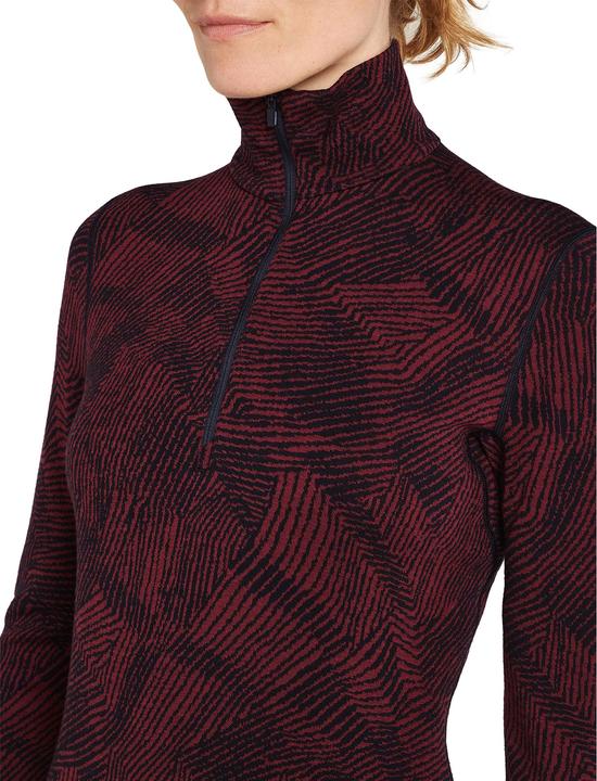 Actual product image Icebreaker Women's 260 Vertex L/S Half Zip Frozen Forms (M)