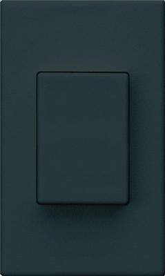 Hager Frame pressure switch FLF black