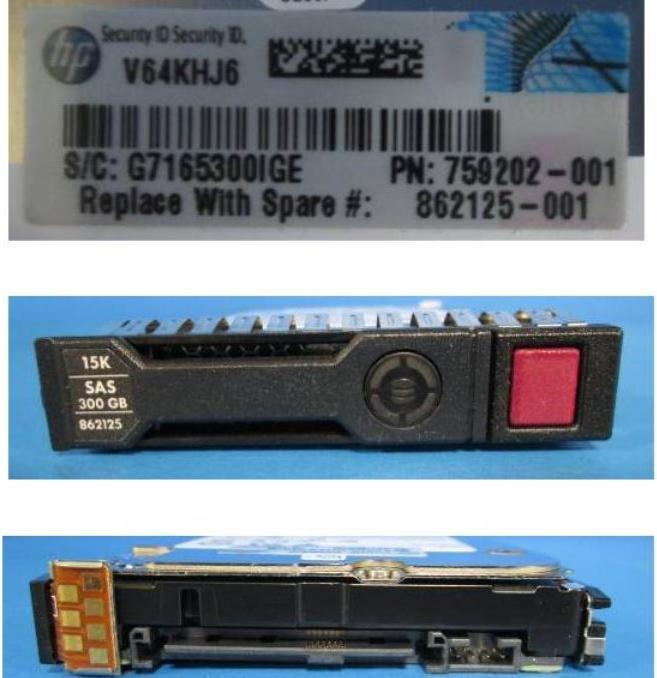 Actual product image HPE SPS-DRV HDD 300GB 12G 15K SFF SAS ENT SC (0.30 TB, 3.5")