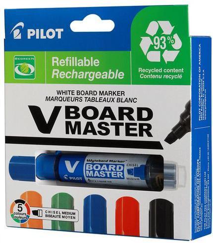 Image du produit Pilot BG Set VBoard Master Medium Wedge tip à 5 ass. (Multicolore, 5.20 mm, 5 x)