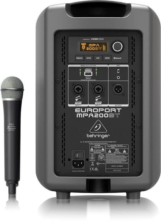 Produktbild Behringer Europort MPA200BT (Aktiv, 1x 200 W)