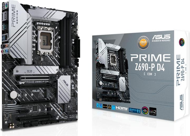 Produktbild ASUS Prime Z690-P D4-CSM (LGA 1700, Intel Z690H, ATX)