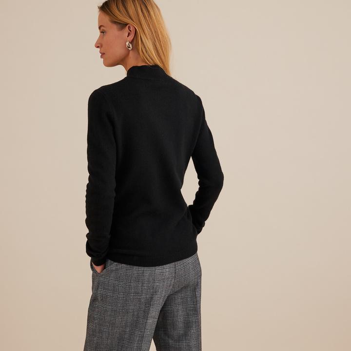 Actual product image Anne Weyburn Stand-up collar jumper (50)