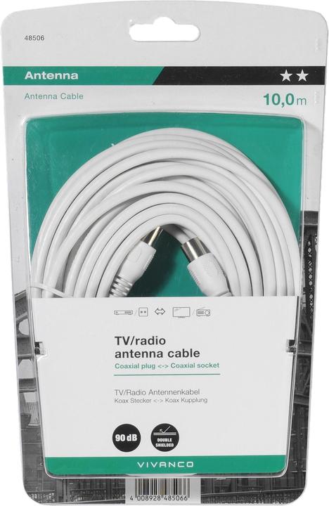 Produktbild Vivanco Koaxstecker Koaxkupplung (90 dB, Antennenkabel)