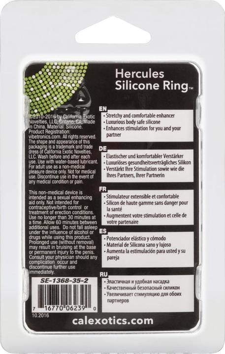 Actual product image CalExotics Hercules Silicone Ring (3.25 cm)
