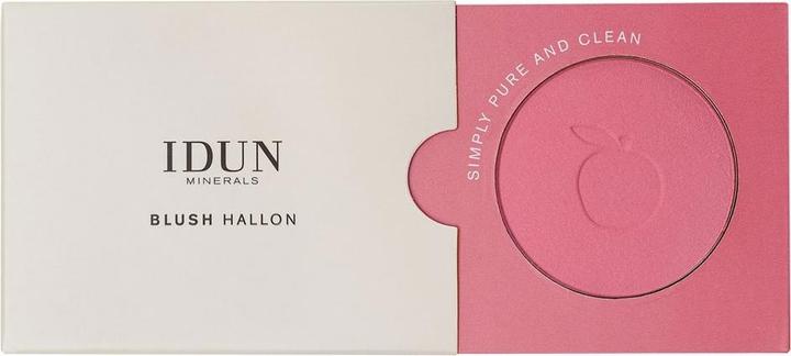 Actual product image IDUN Minerals Rouge/Blusher Hallon rose pink (Rose Pink)