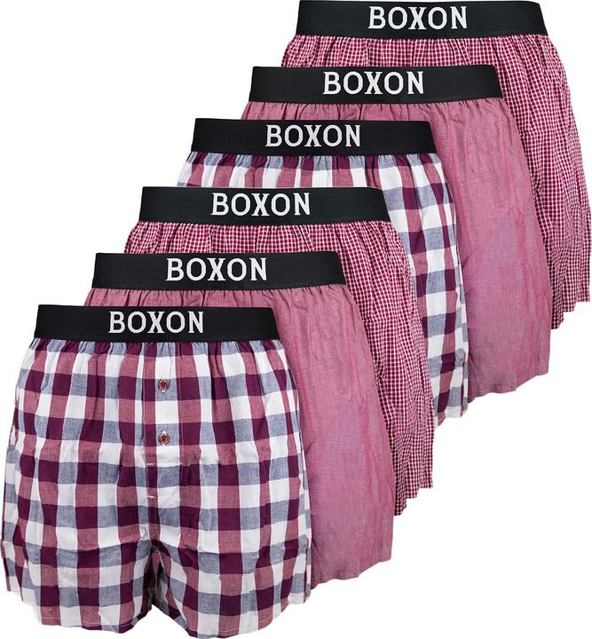 Boxon 6er Pack Web Boxershorts