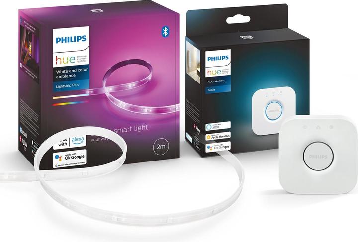 Philips Starterset Lightstrip Plus (Mehrfarbig, 200 cm, Indoor)