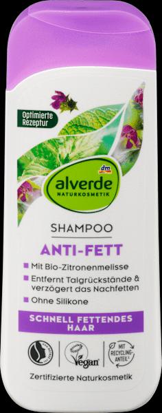 dm alverde Shampoo Anti Fett Bio-Brennnessel, Bio-Zitronenmelisse (200 ml, Shampoing liquide)