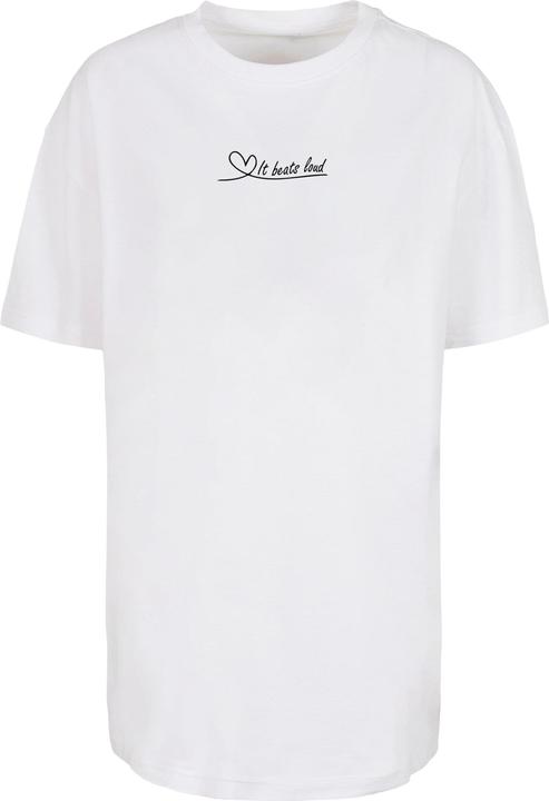 Actual product image Merchcode Ladies It Beats Loud Oversized Boyfriend Tee - 118333 (4XL)