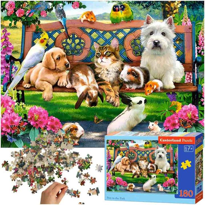 Produktbild Castorland Pets in the Park, Puzzle 180 Teile (180 Teile)