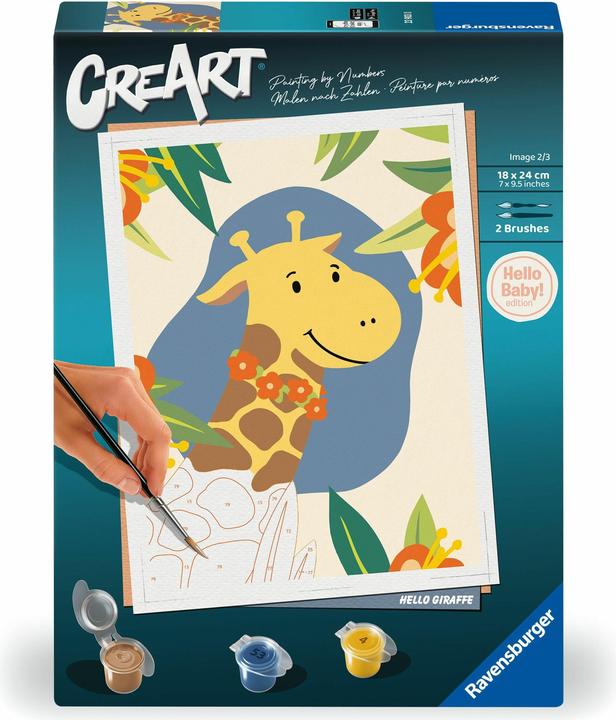 Produktbild Ravensburger CreArt - Malen nach Zahlen 23903 - Hello Giraffe - Erwachsene ab 12 Jahren