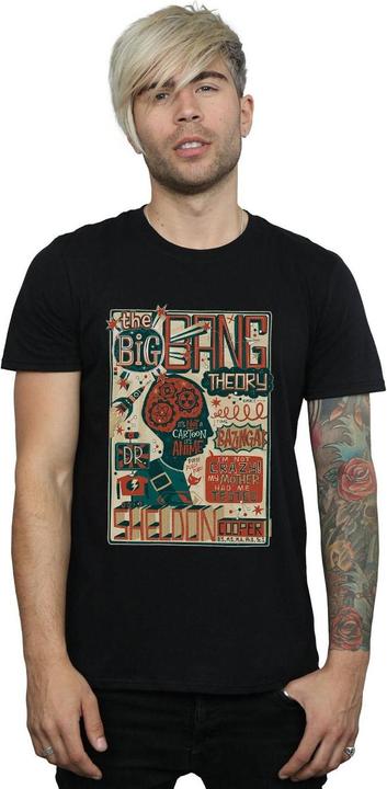 Immagine prodotto Big Bang Theory Maglietta Infographic Poster Uomo (M)
