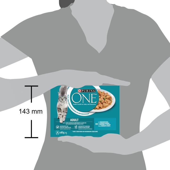Produktbild Purina ONE Ozeanfisch (Adult, 8 Stk., 85 g)