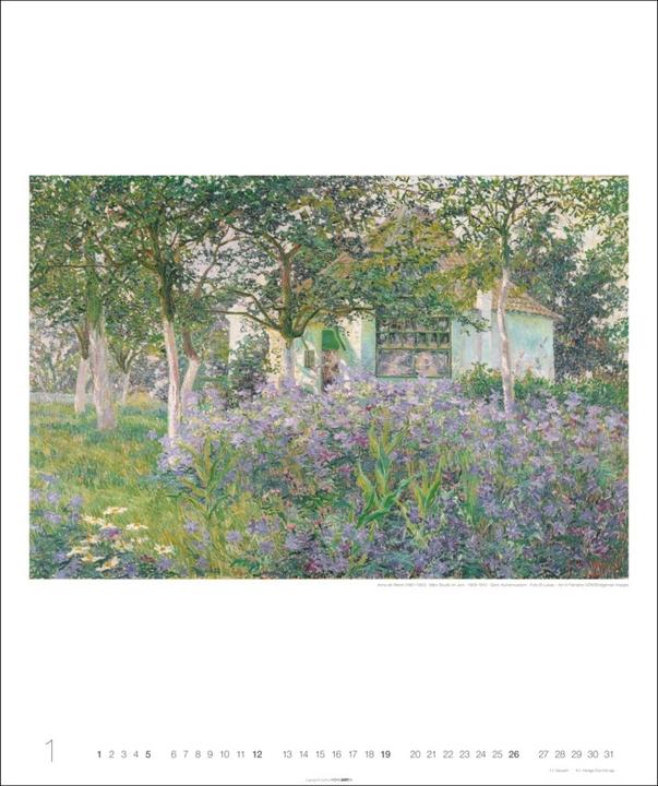 Produktbild Die schönsten Gärten des Impressionismus Edition Kalender 2025 (46 x 55 cm, Deutsch)