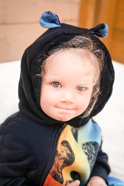 Actual product image Lennylamb Bear Romper - Lovka Rainbow (80)