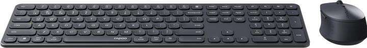 Actual product image Rapoo Wireless multi-mode desk set 9810M, QWERTZ, dark grey (00228039) (DE, Wireless)