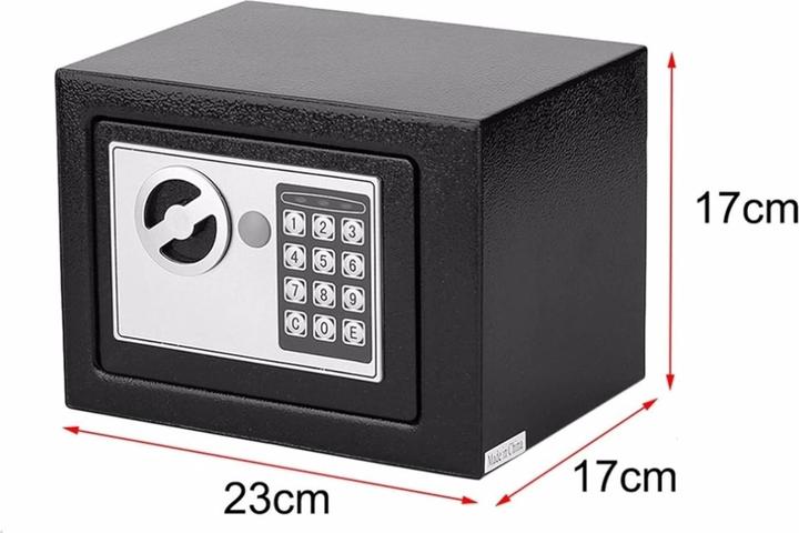 Image du produit Extralink Accueil | Coffre-fort électronique | Cassette blindée avec clé à code numérique