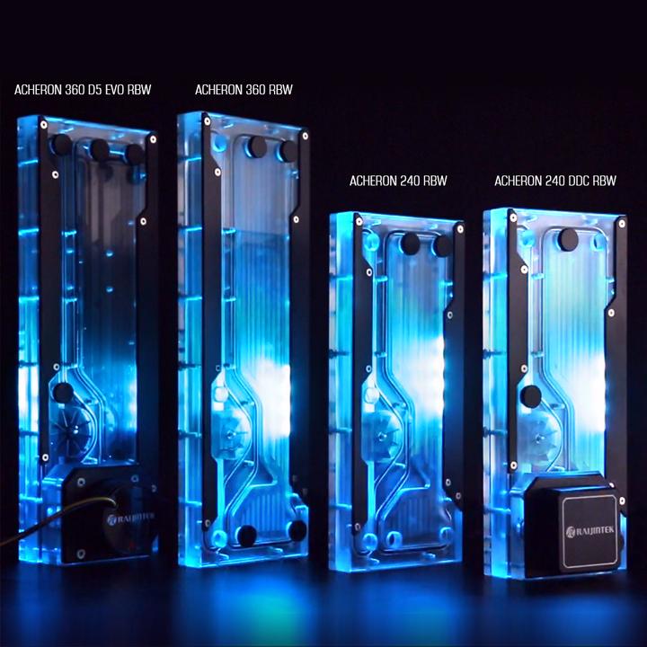 Produktbild Raijintek ACHERON 360 RBW Distro Plate - Acryl, D-RGB