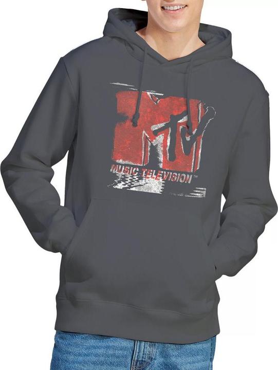 Immagine prodotto MTV Felpa con Cappuccio Logo Slavato Uomo (L)