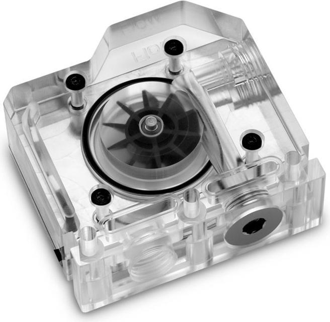Actual product image EKWB EK Quantum Scalar Flowmeter Top-To-Bottom D-RGB - Nickel